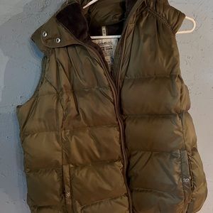 Eddie Bauer down vest with hood